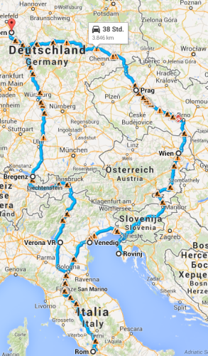 EU Tour Karte