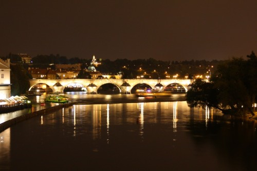 Karlsbruecke bei Prag 01 - Nacht