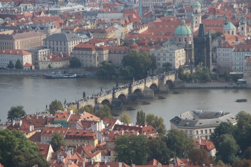 Prag 05 - Karlsbruecke vom Aussichtsturm